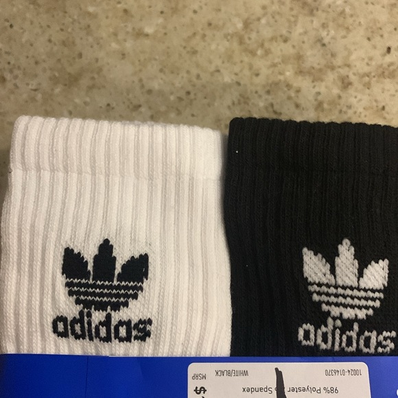 NWT Adidas Crew Socks - 6 Pairs - Picture 5 of 6